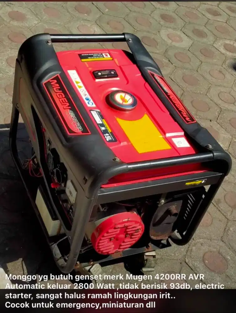 Jual genset mugen 4200RR 2800 watt