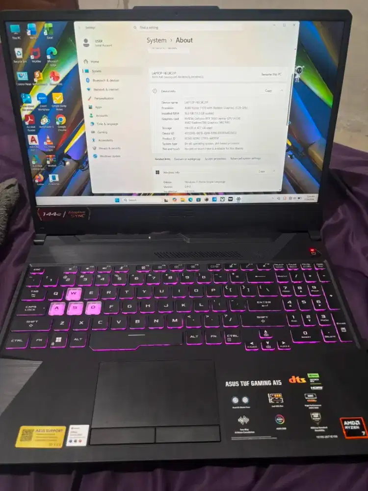 DIJUAL CEPAT LAPTOP ASUS PEMAKAIAN SATU BULAN