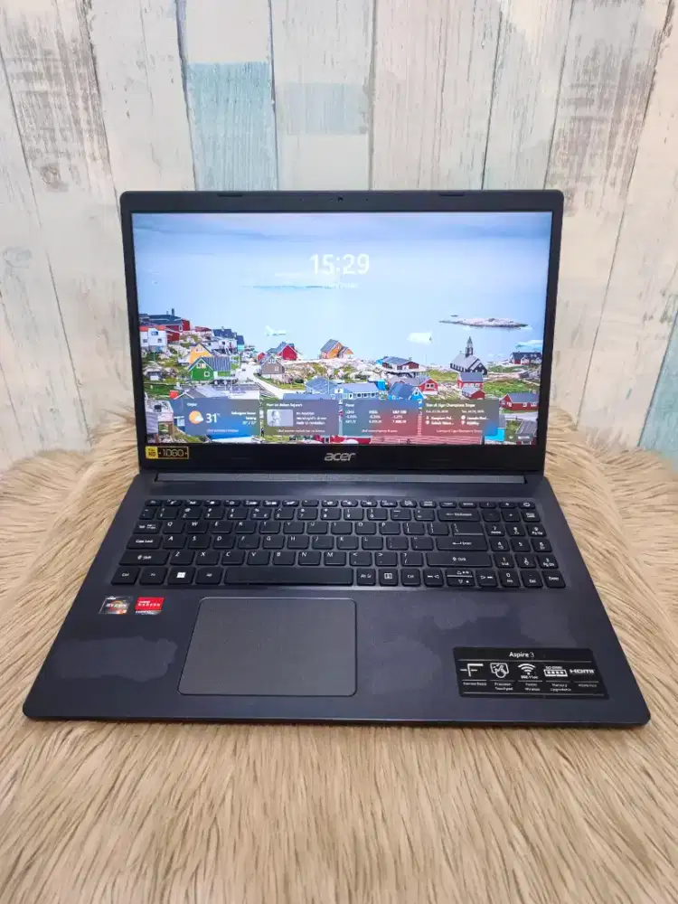 Jual cepat laptop Acer Aspire A315-23 Ryzen 3 3250U Ram 12 Ssd 256