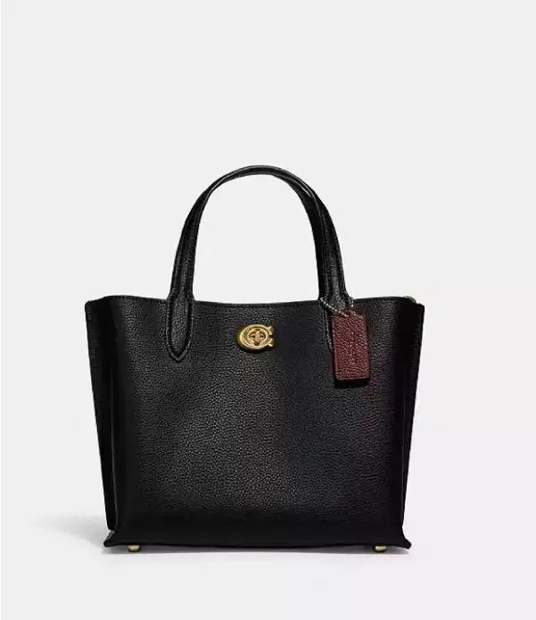 Tas Coach Willow Tote 24 in Signature canvas in colorblok tas selempan