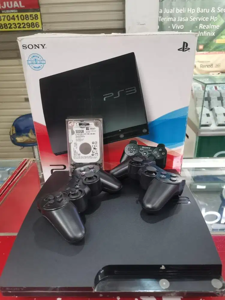 PS3 SLIM 320GB + HDD ex 500GB FULLGAME
