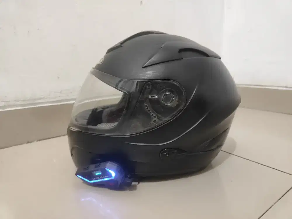 Helm Zeus 806 Size L + Intercom Gearelec G-max