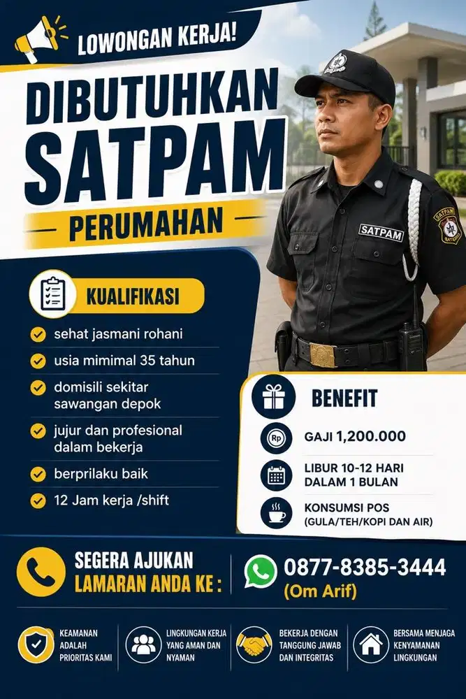Lowongan Kerja Satpam Perumahan