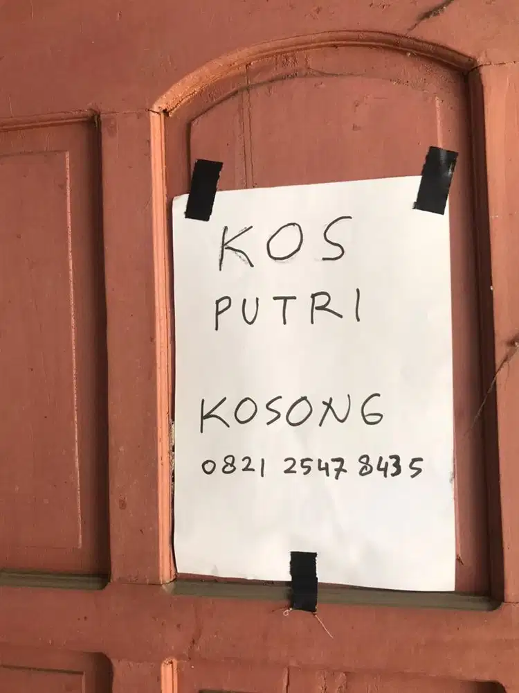 Kosan Putri 500rb include air dan listrik