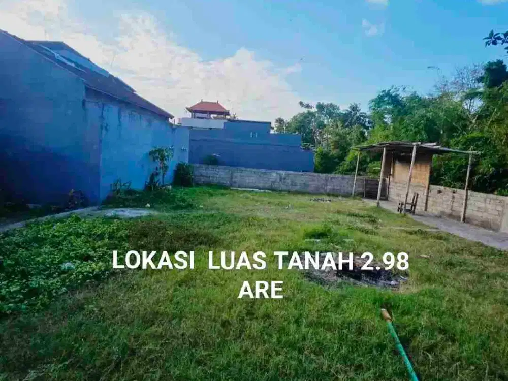 BUC Di jual tanah luas 2.98 are/ 298 M2 di perumahan dalung permai dengan view sungai