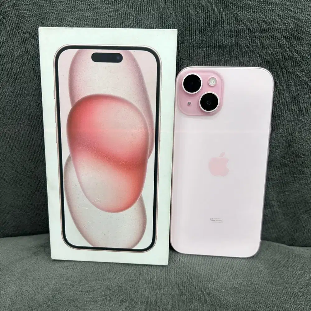 Iphone 15 256Gb Ibox Pink Pemakaian 1 Bulan Normal Fullset