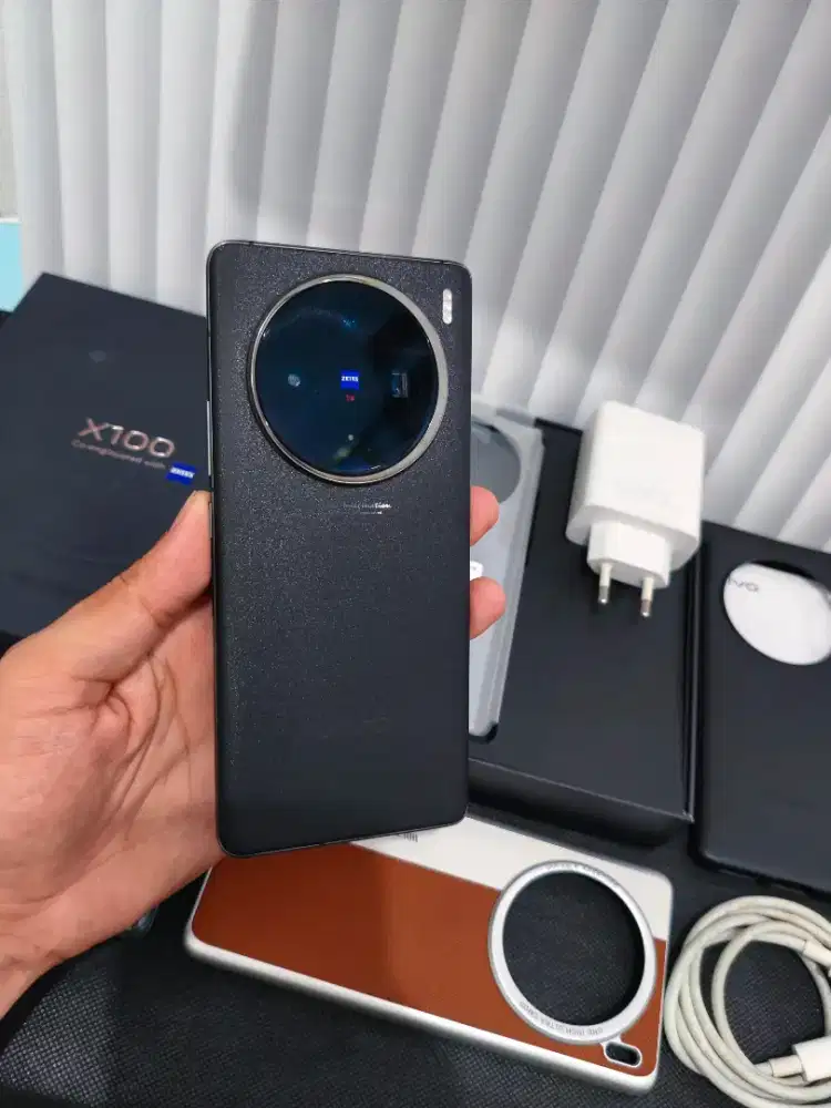Vivo X100 Ram 12/256 Gb Black Fullset Mulus Bonus Softcase Ori Vivo