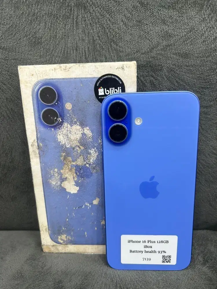 Iphone 16 Plus 128Gb Ibox Ultramarin Normal Fullset