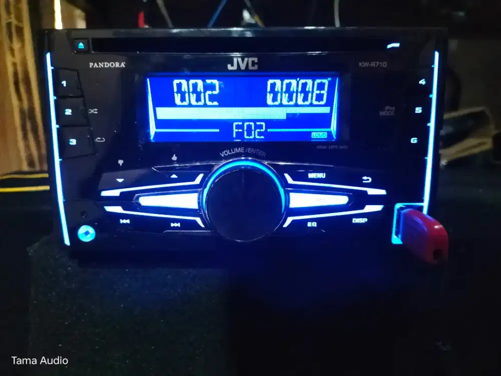 JVC Pandora KW-R710 Biru Bekas Normal