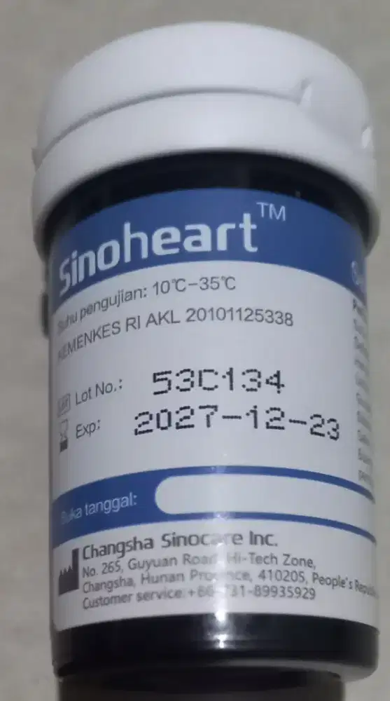 Dijual Sinohert, Save ACCU strip uji Glukosa darah