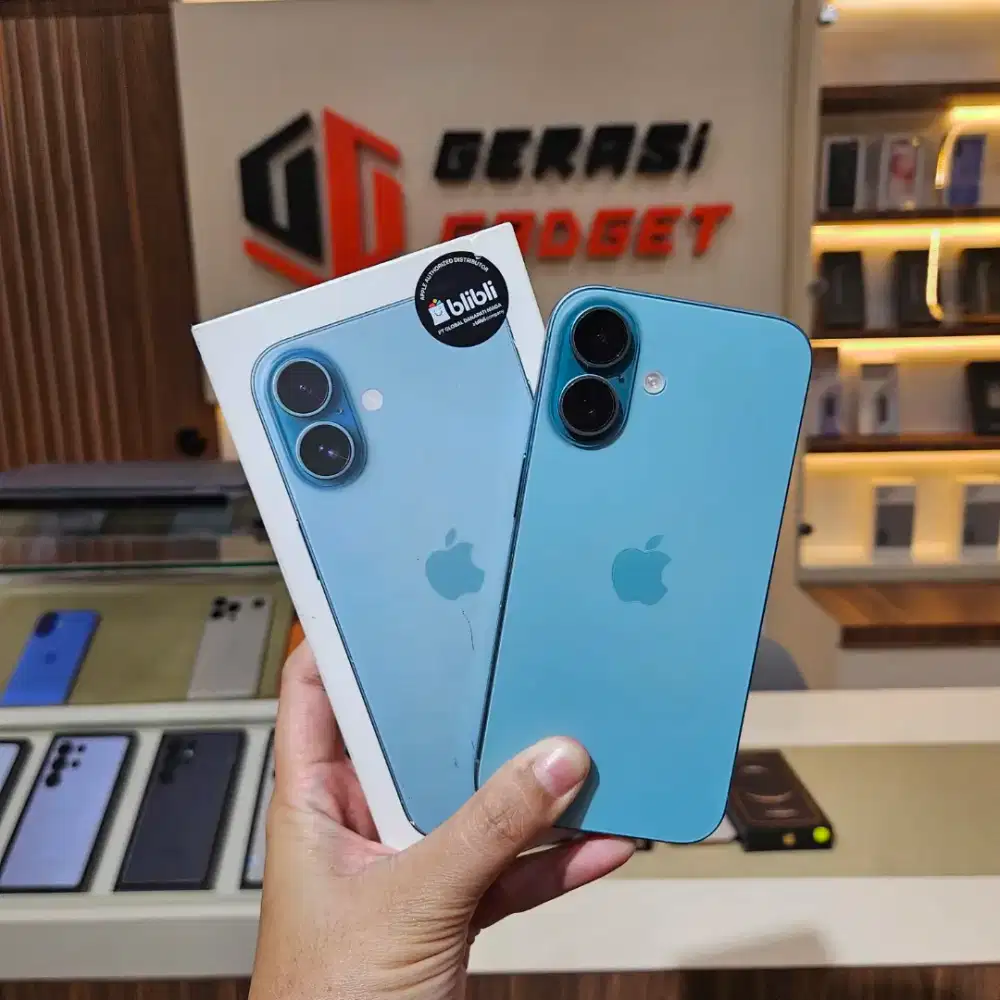 iPhone 16 128gb Teal garansi resmi