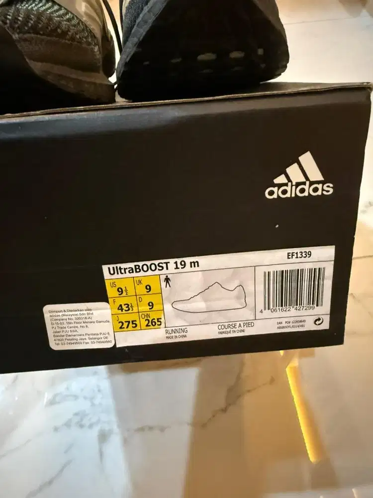 Sepatu adidas ultraboost 19 size 43