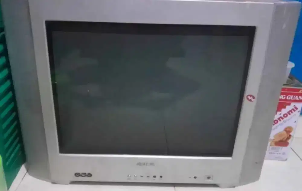 TV Akira 21 Inch Tabung CRT 21 Flat STB LCD LED Samsung Sharp Sony LG