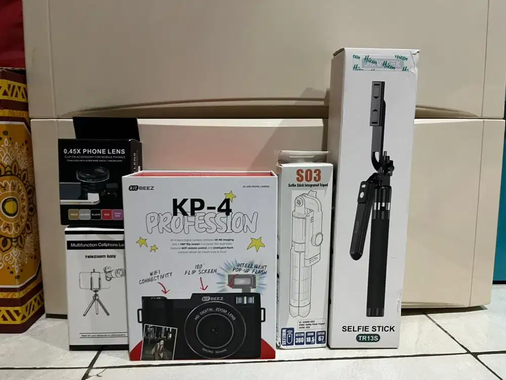 Dijual kamera kitbeez,Telezoom,,Lensa makro dan tongsis