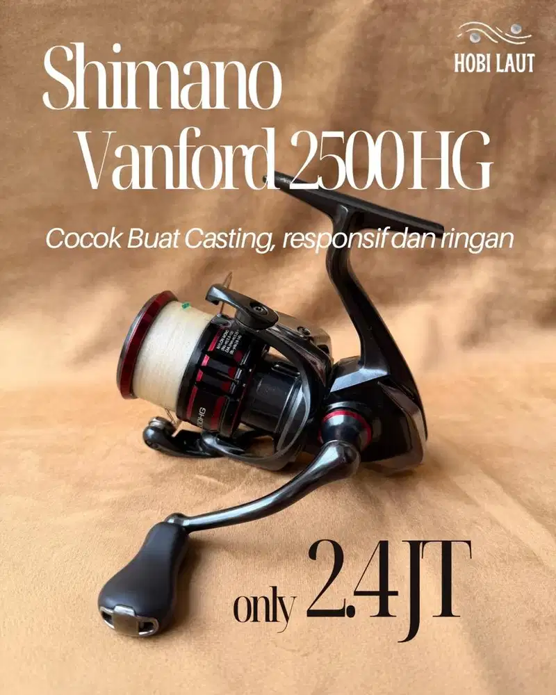 SHIMANO VANFORD 2500HG (Pemakaian 5 Bulan)