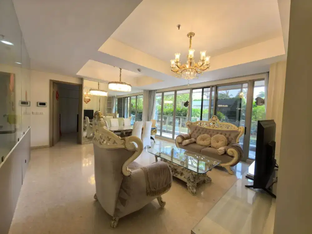 Disewa Apartemen Gold Coast PIK 4BR+1, Luas 168m2, Full Furnished