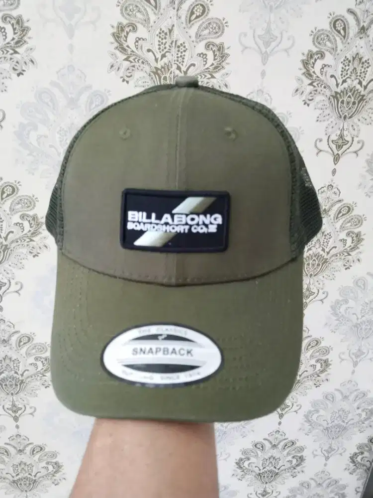 Topi Jaring Billabong Green Army Import