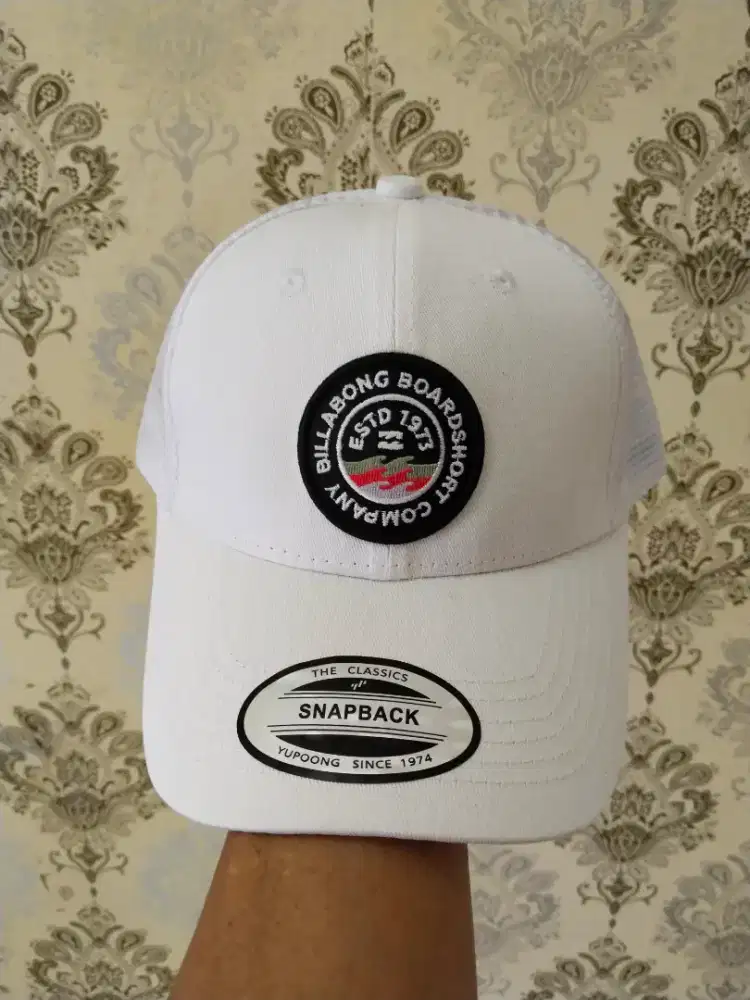 Topi Jaring Billabong Putih Import
