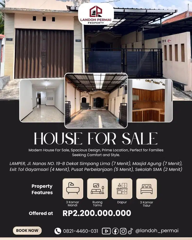 FOR SALE - RUMAH HUNIAN PREMIUM - AREA LAMPER - SEMARANG - JAWA TENGAH