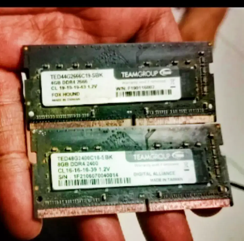 SODIMM DDR4 TEAM ELITE 8GB + 4GB RUSAK JAKSEL