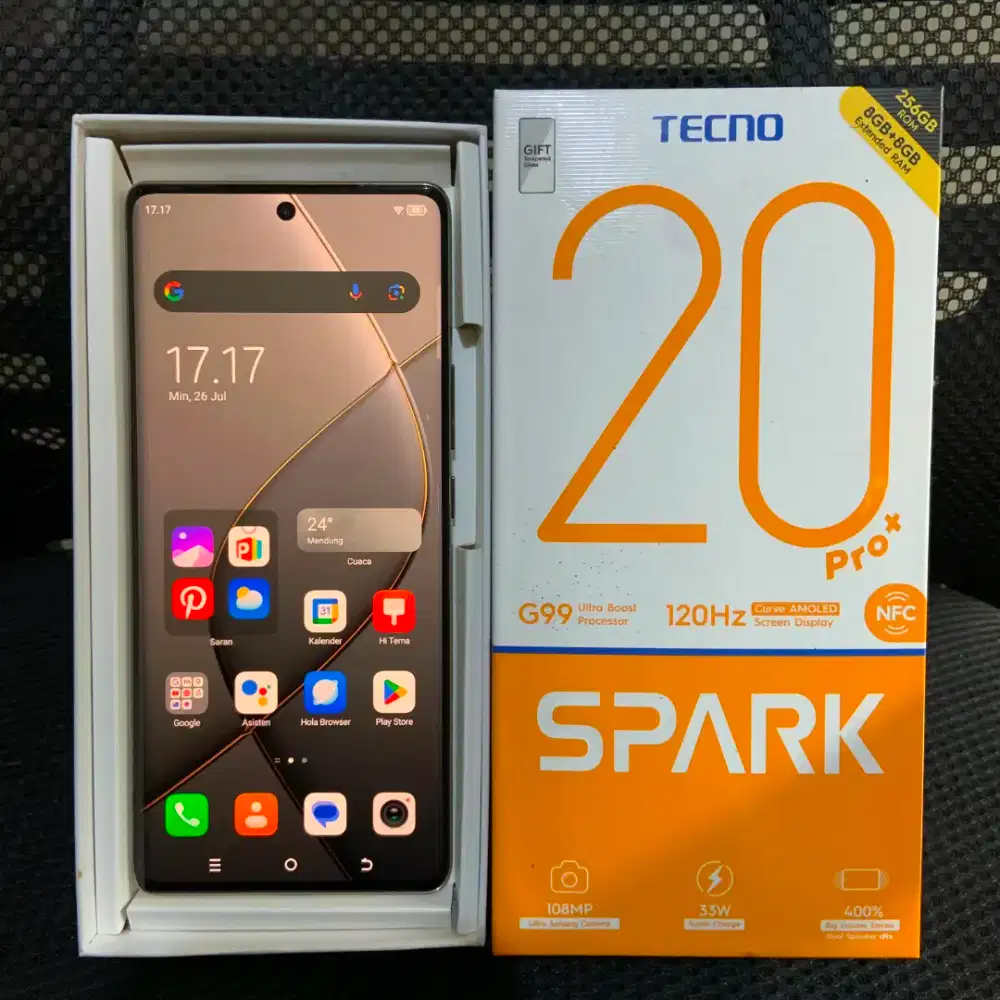 tecno spark 20 pro+ 8/256 fullset