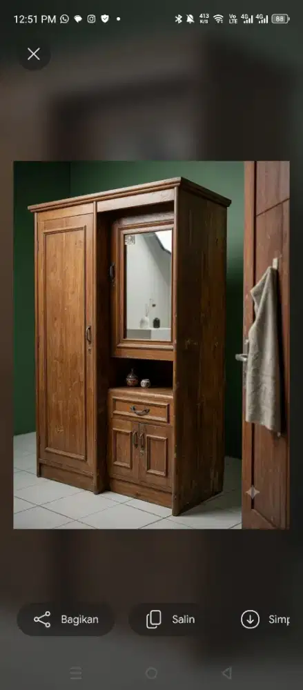 LEMARI PAKAIAN 2pintu + VANITY