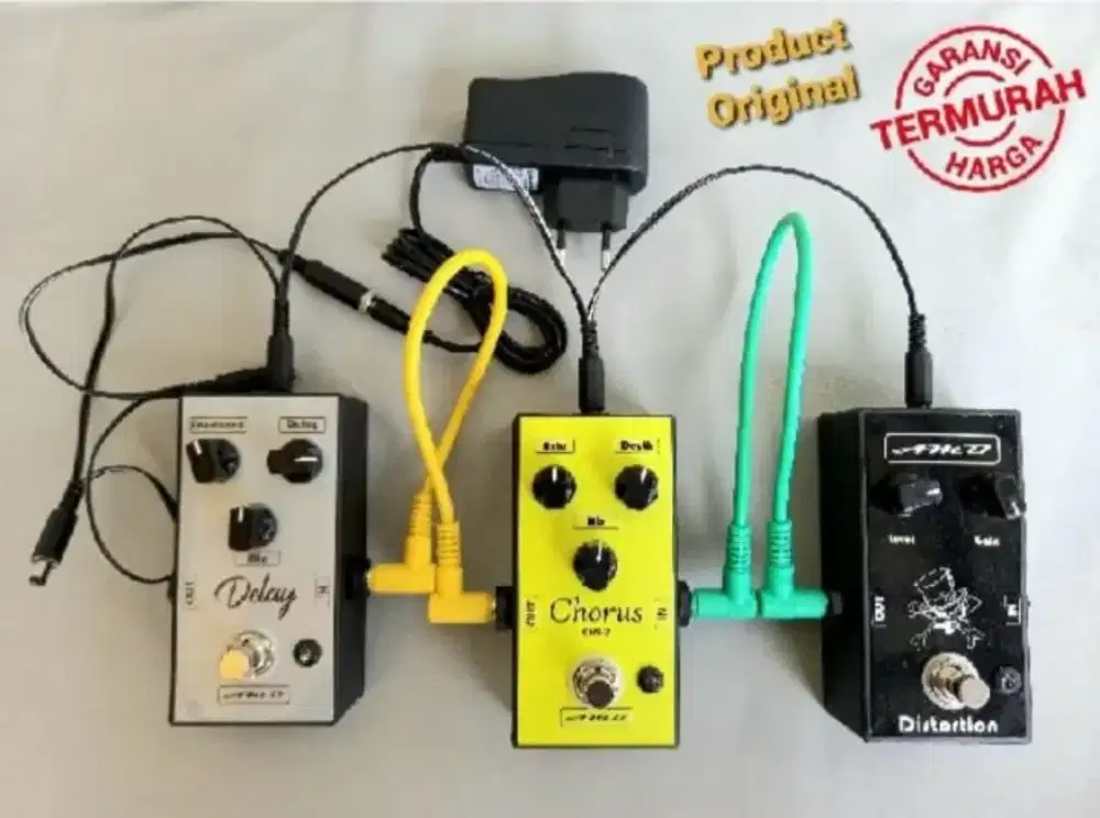 Efek gitar distorsi/chorus/delay