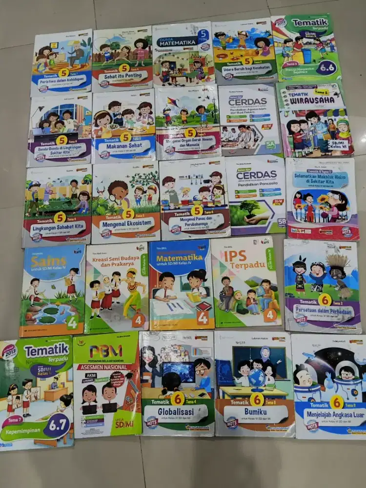 Buku Tema kelas 4-5 masih bagus