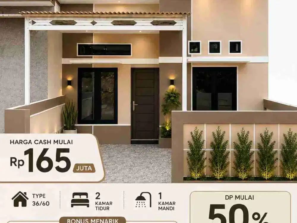 165Jt Sudah Dapat Rumah Type 36/60 Lokasi Dekat Stasiun Cilejit