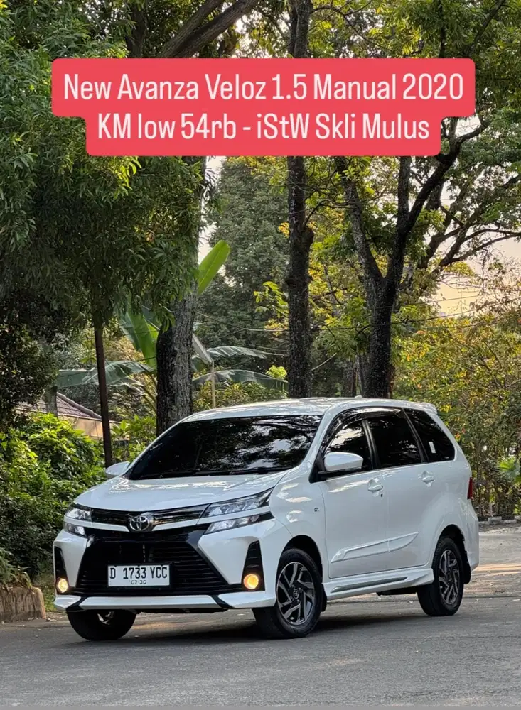 KM low - Avanza Veloz 1.5 Manual 2020 pk an 2021 istw bandung murah