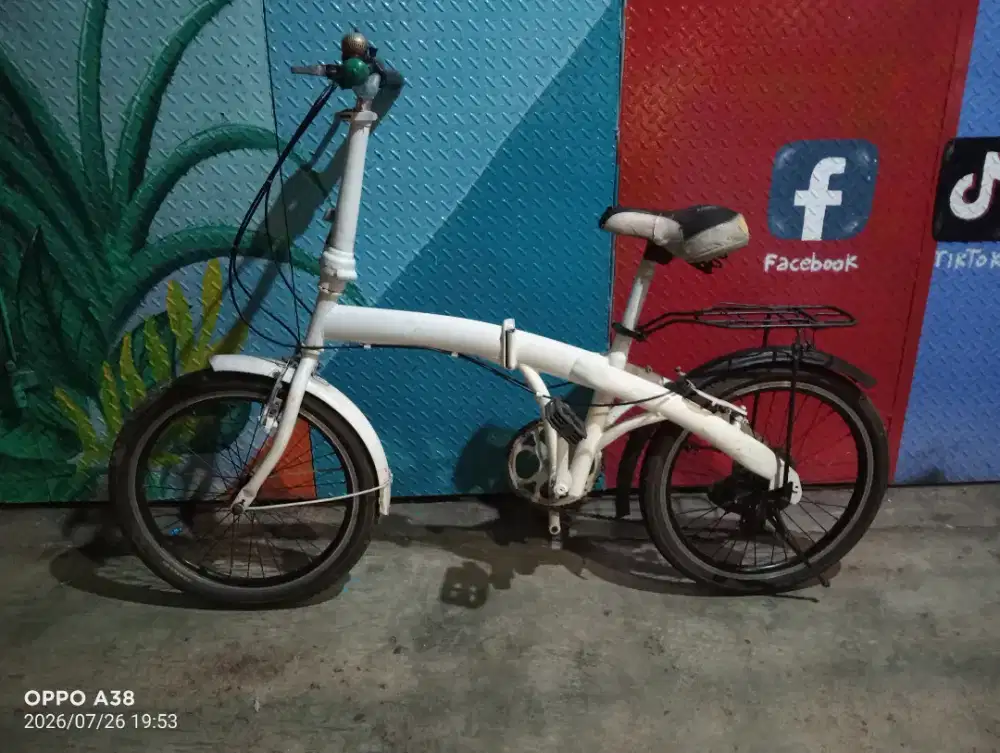 Jual butuh sepeda lipat UK 20 gigi 6 speed fungsi normal siap gowes
