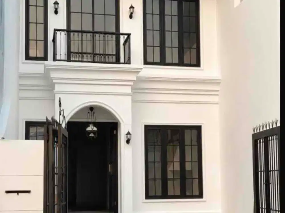 Di jual Rumah baru design modern klasik 4 kamar dekat toll Becakayu dalam Komplek di pondok kelapa Jakarta timur