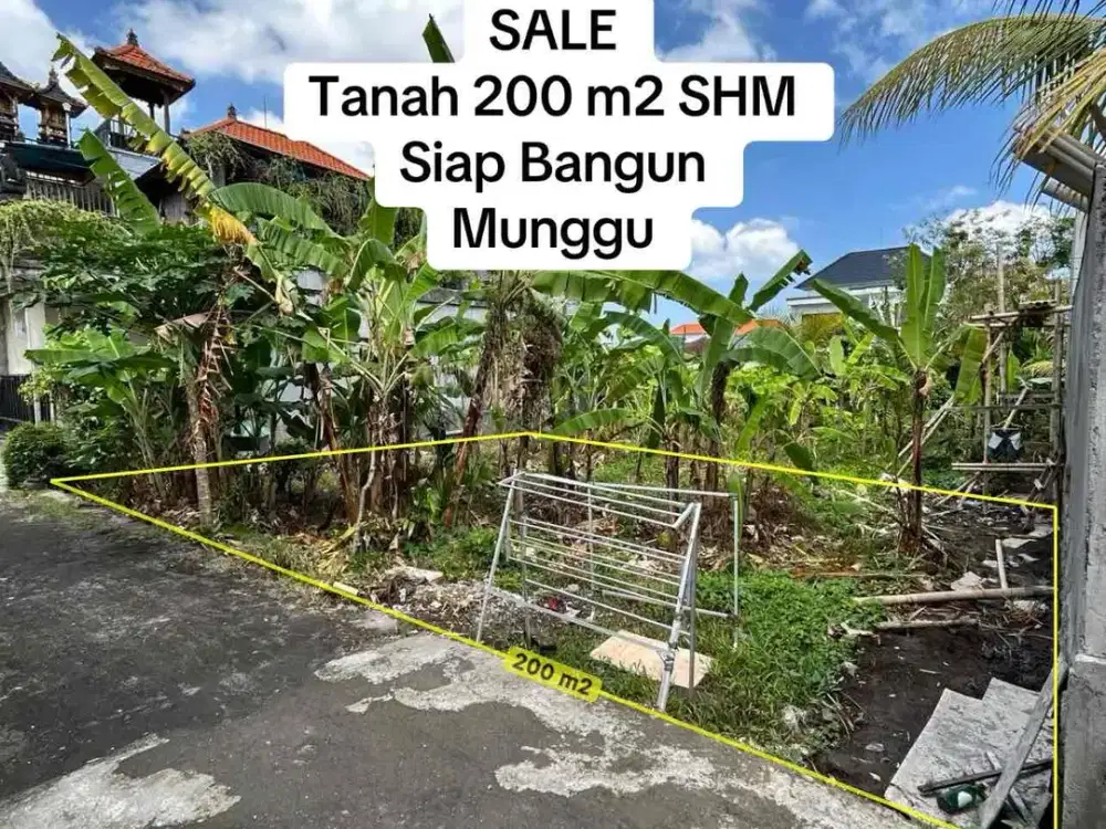 SALE Tanah SHM 2 Are Munggu Bawah Pasaran