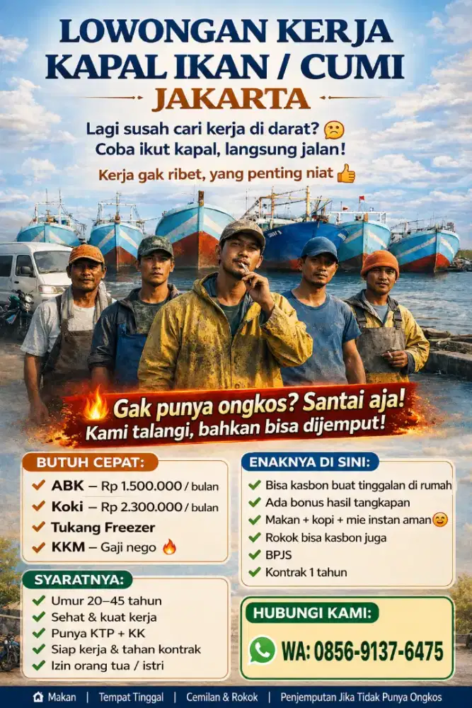 LOKER CREWW KAPAL IKAN