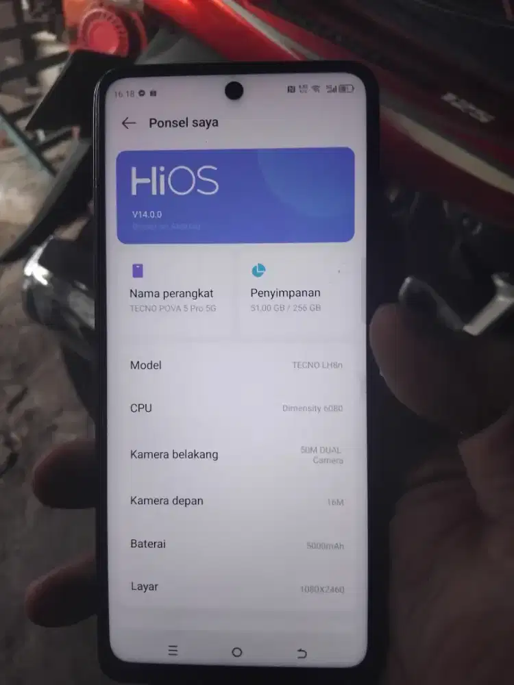Tecno pova 5pro 5g 8/256