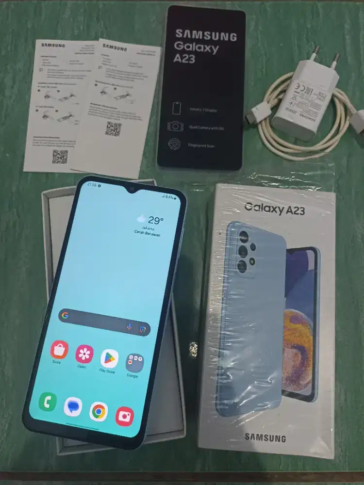 Hp Samsung Galaxy A23 Ram 6+4/128GB Fullset