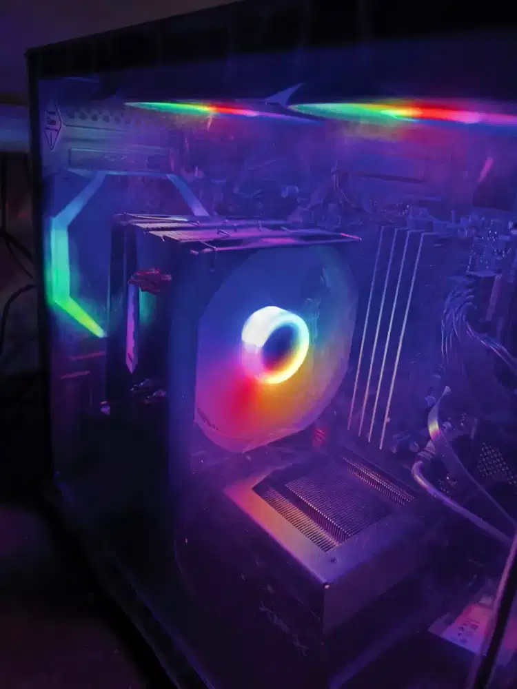 JUAL PC GAMING i5+RX 9060XT+MONITOR 34