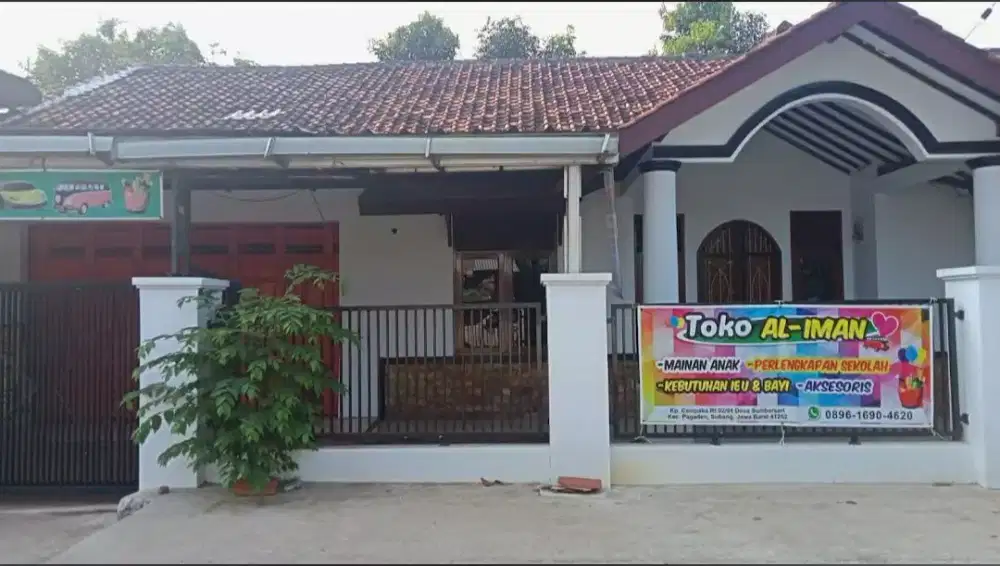 Disewakan Ruko Rumah Toko Pinggir Jalan Murah Pagaden Subang