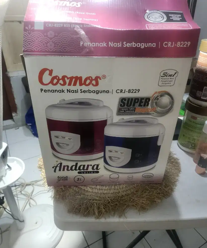 Magic com 2L Cosmos Andara Series CRJ-8229 BSS (Black Stainless Stel)