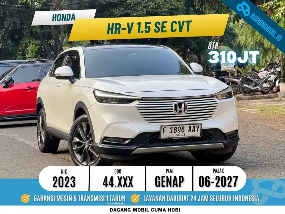 MURAH!! ALL NEW HRV SE CVT 2023 PUTIH LOW KM ISTIMEWA PAJAK PANJANG