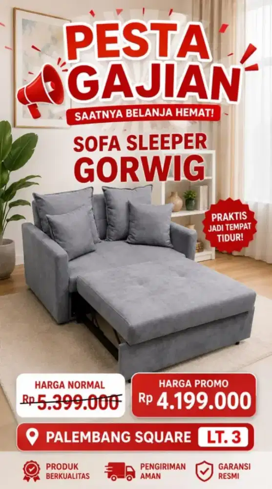 PROMO CICILAN SOFA VIA HOMECREDIT TANPA DP