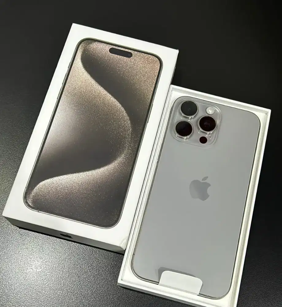 Harga Pas! Iphone 15 Pro Max IBOX 256 Titanium Muluss fullset