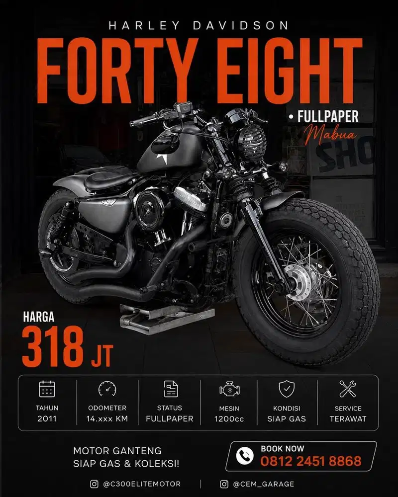 Harley Davidson Sportster Forty Eight FP Mabua