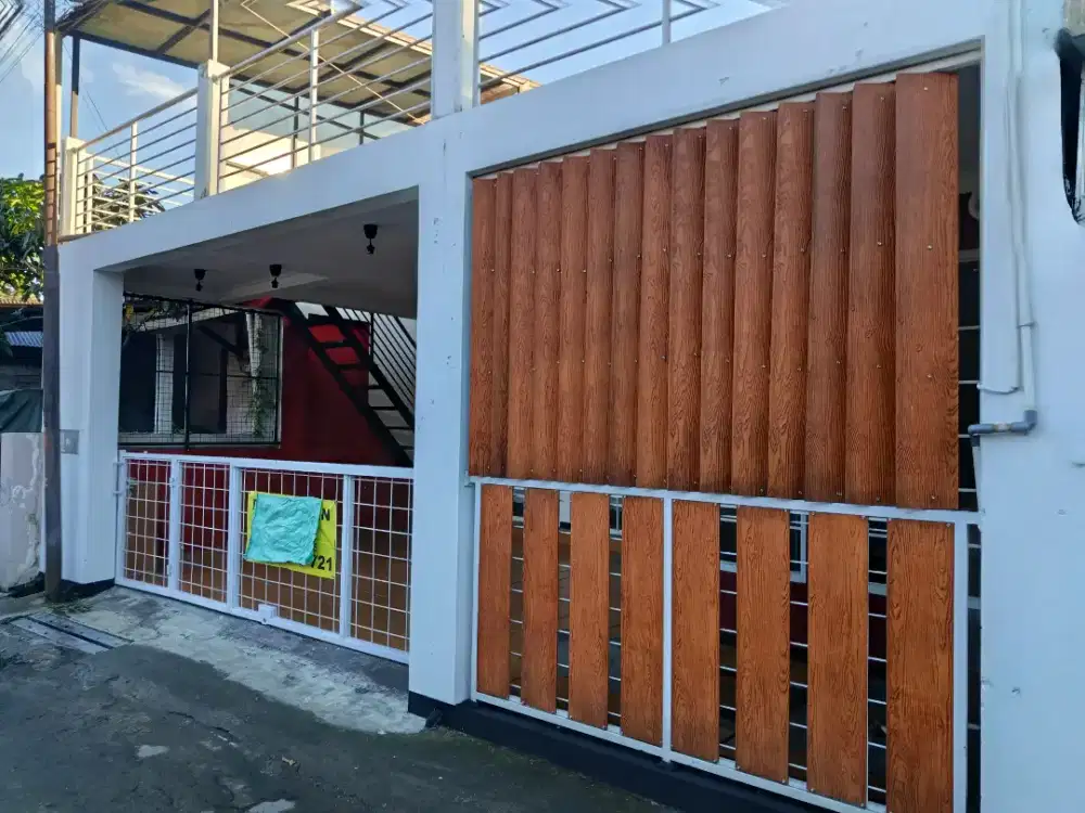 Di kontrakan satu unit rumah