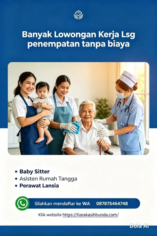 Banyak Job Baby Sitter ART & Perawat Lansia Terpercaya -Terakreditasi