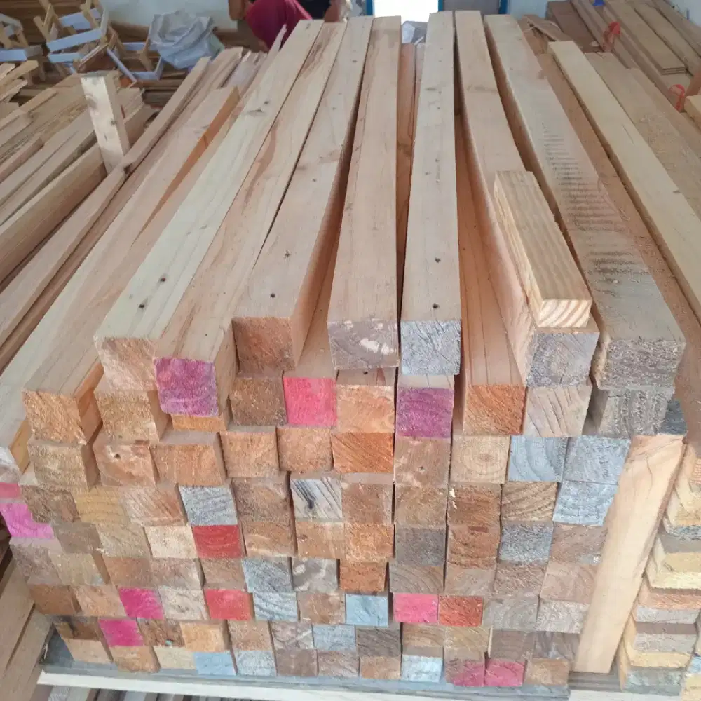Jual kayu balok pinus 85x4.5x4 ready stok