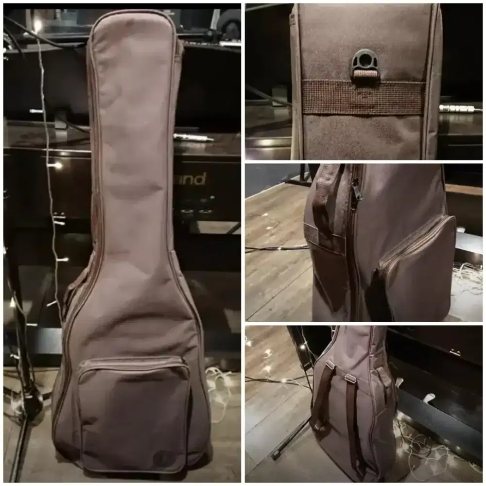 Tas Gitar Akustik Tebal Gig Bag Kantong Luas ada Gendongan