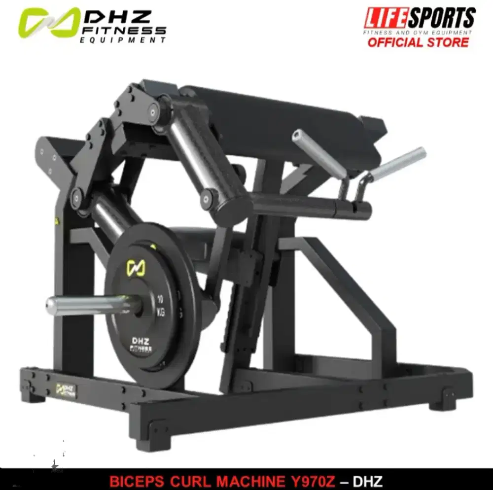 Biceps Curl Machine DHZ Y970Z Y Series Plate Loaded