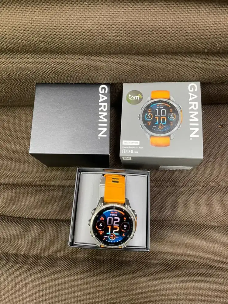 GARMIN FENIX 8 47mm Gps smartwatch Original garansi resmi ( bekas