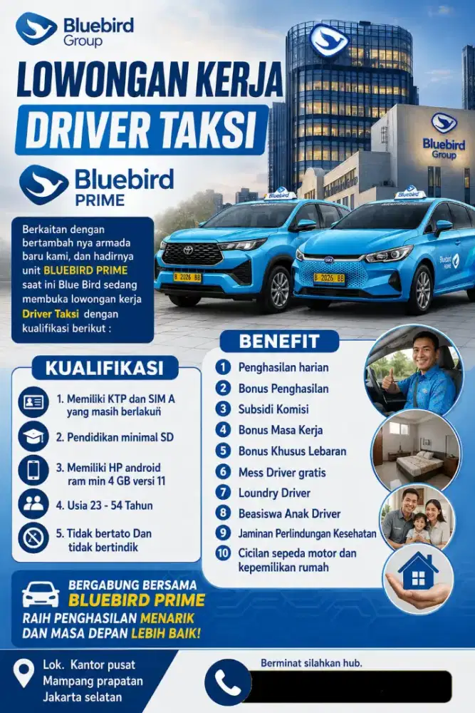 Loker driver blue bird